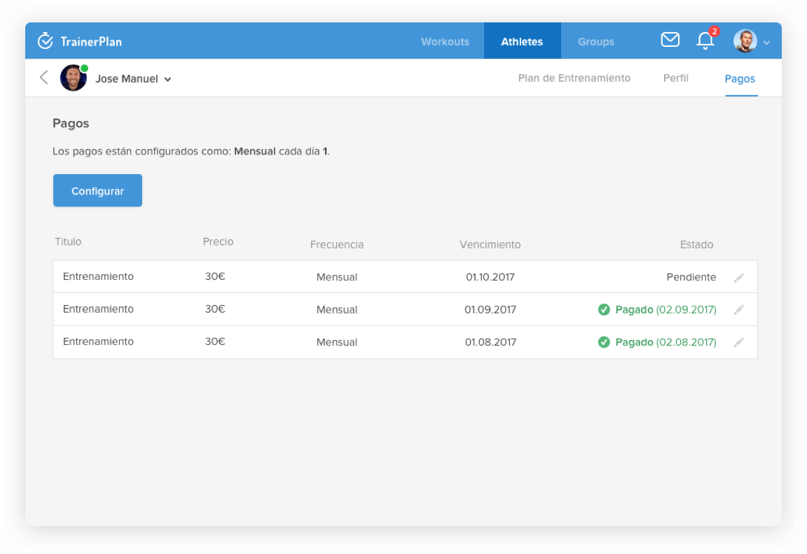 Controla los pagos de tus pupílos